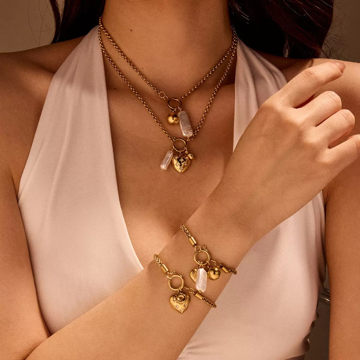 Multiple Pendants Jewelry Set