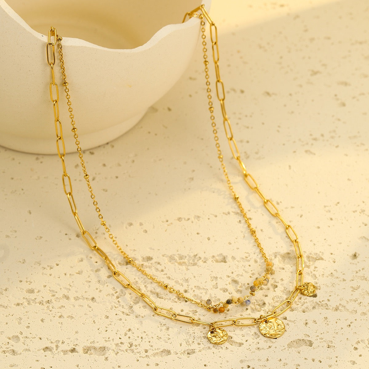 Golden Drop Jewelry Set