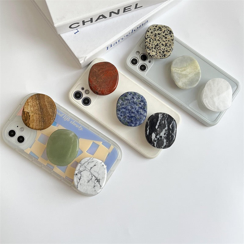 Natural Stone Phone Popsocket - Free Gift for the 3rd Order