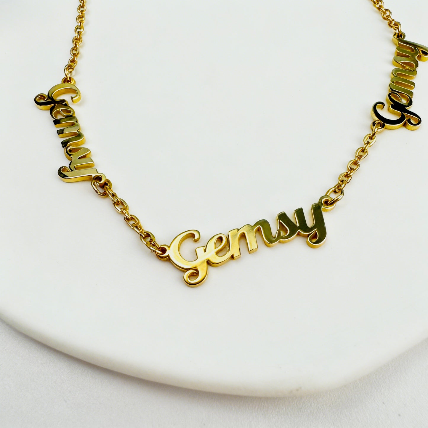 Ibiza Custom Name Necklace - Three Names