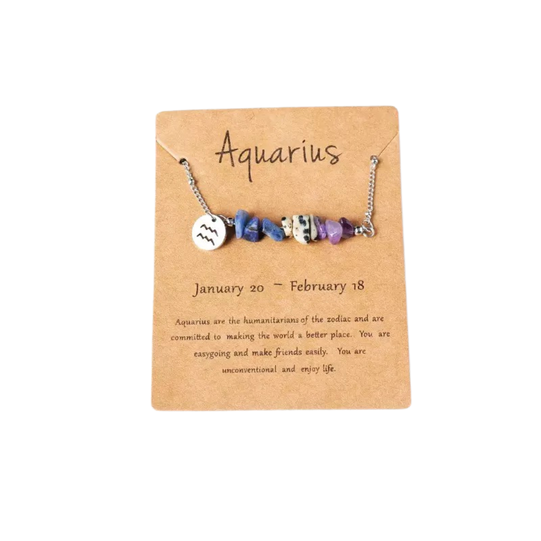 Crystal Birthstone Necklace - Free Gift
