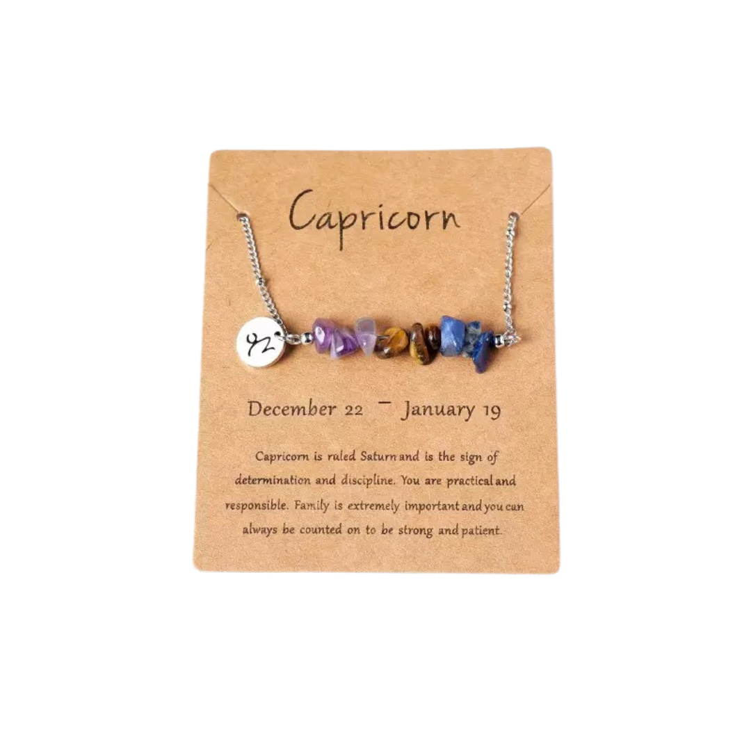 Crystal Birthstone Necklace - Free Gift
