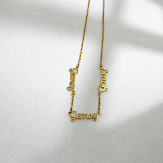 Ibiza Custom Name Necklace - Three Names