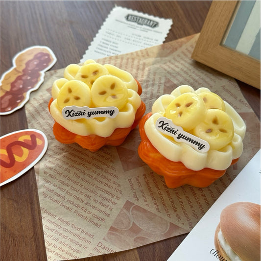 Banana Tart Taba Squishy Toy
