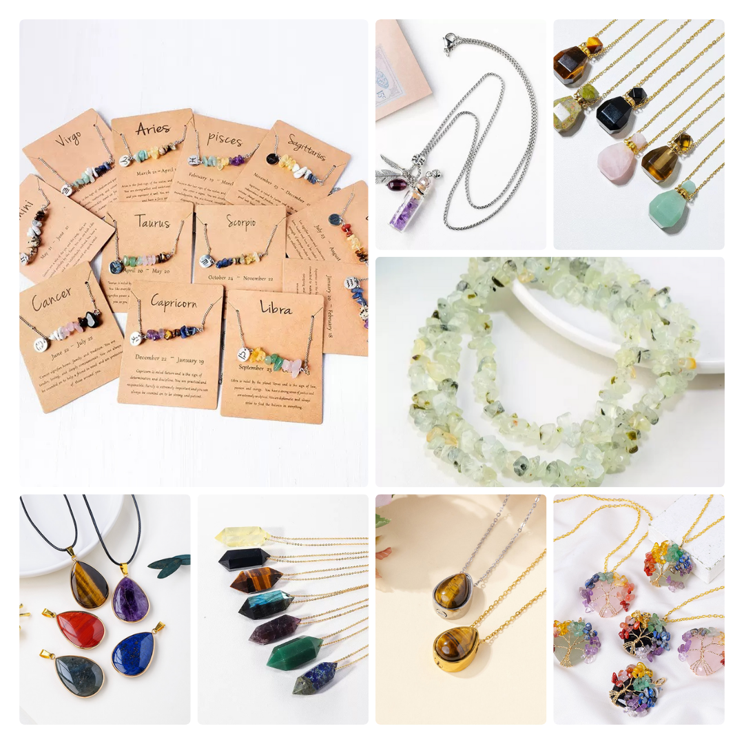 Crystal Necklaces - Buy 1, Enjoy 5 More with Jewelry Box Included