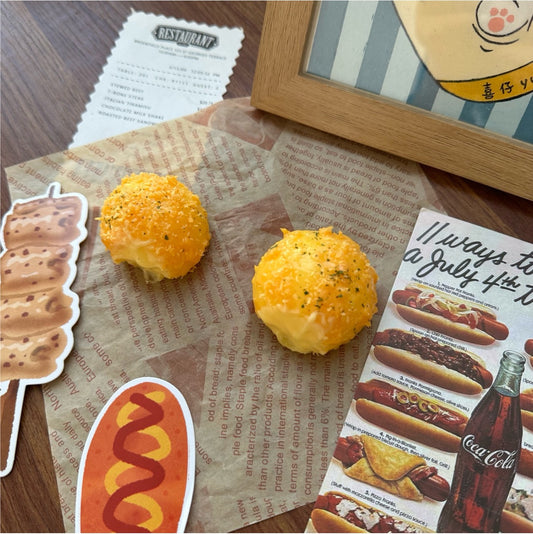 Cheese Ball Taba Squishy Toy