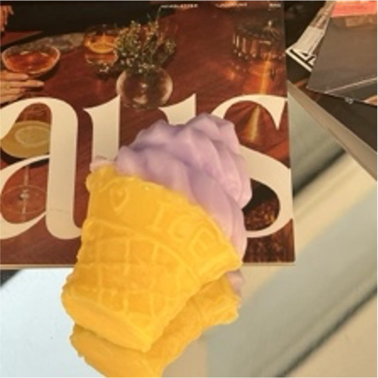 Purple Ice Cream Taba Squishy Toy