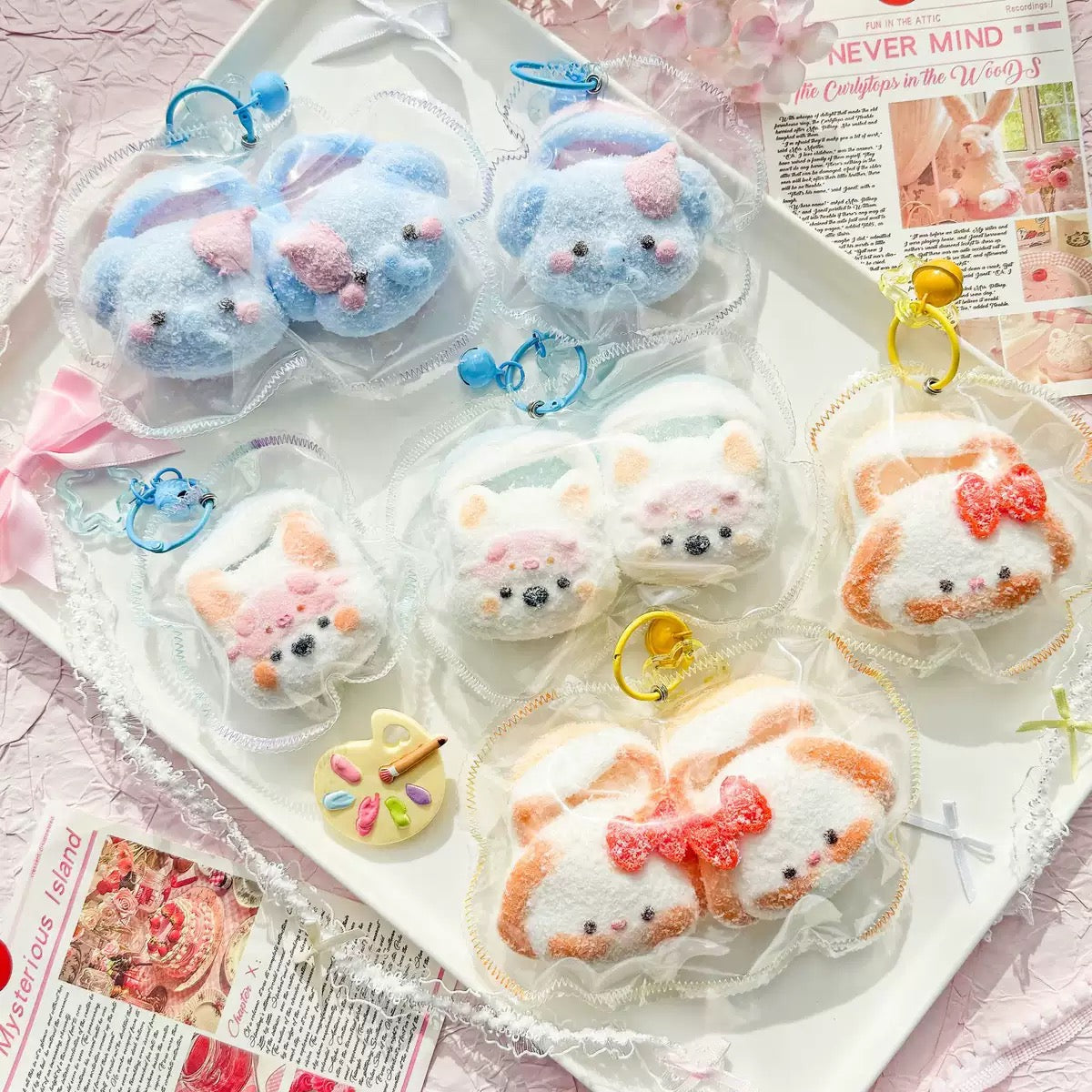 Animal Slipper Taba Squishy Toy