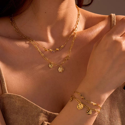 Golden Drop Jewelry Set