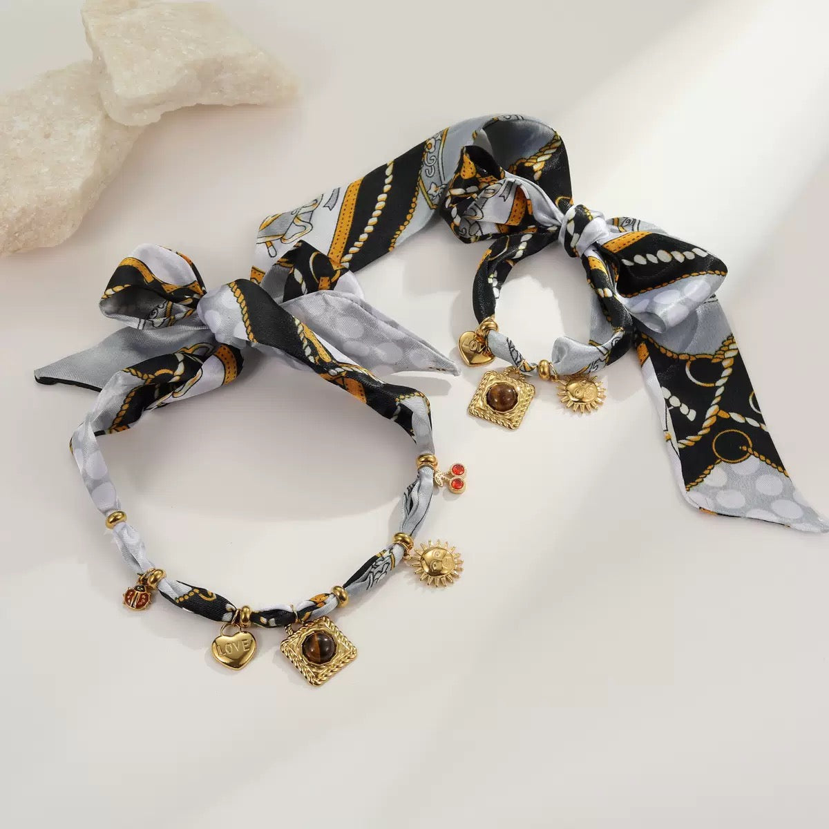 Scarf Jewelry Set