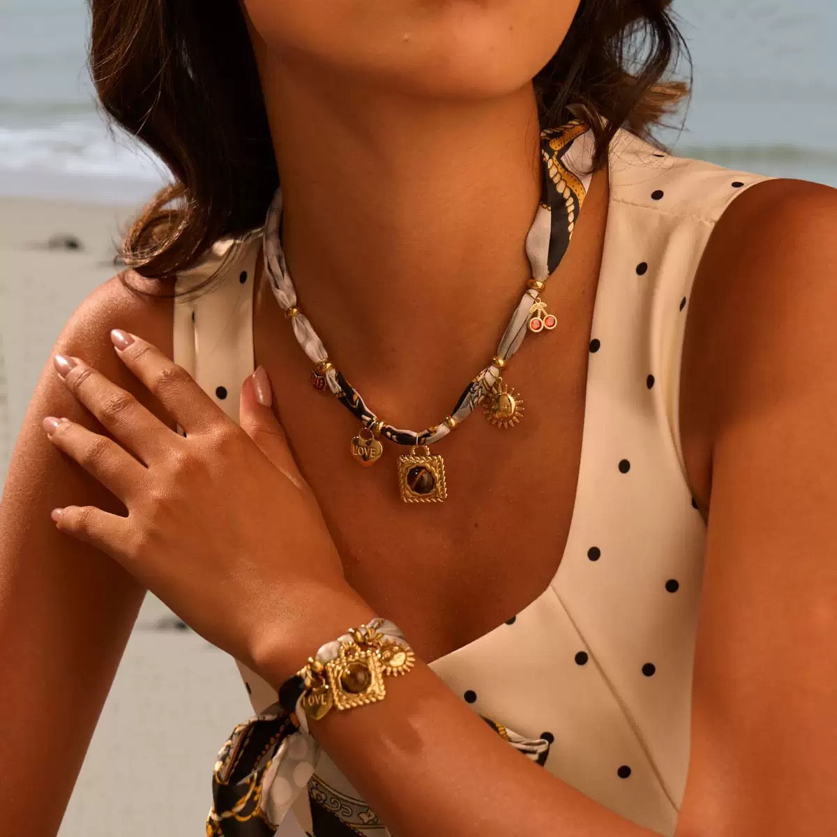 Scarf Jewelry Set