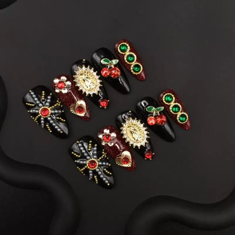 Power Black Handmade Press-on Nail Set