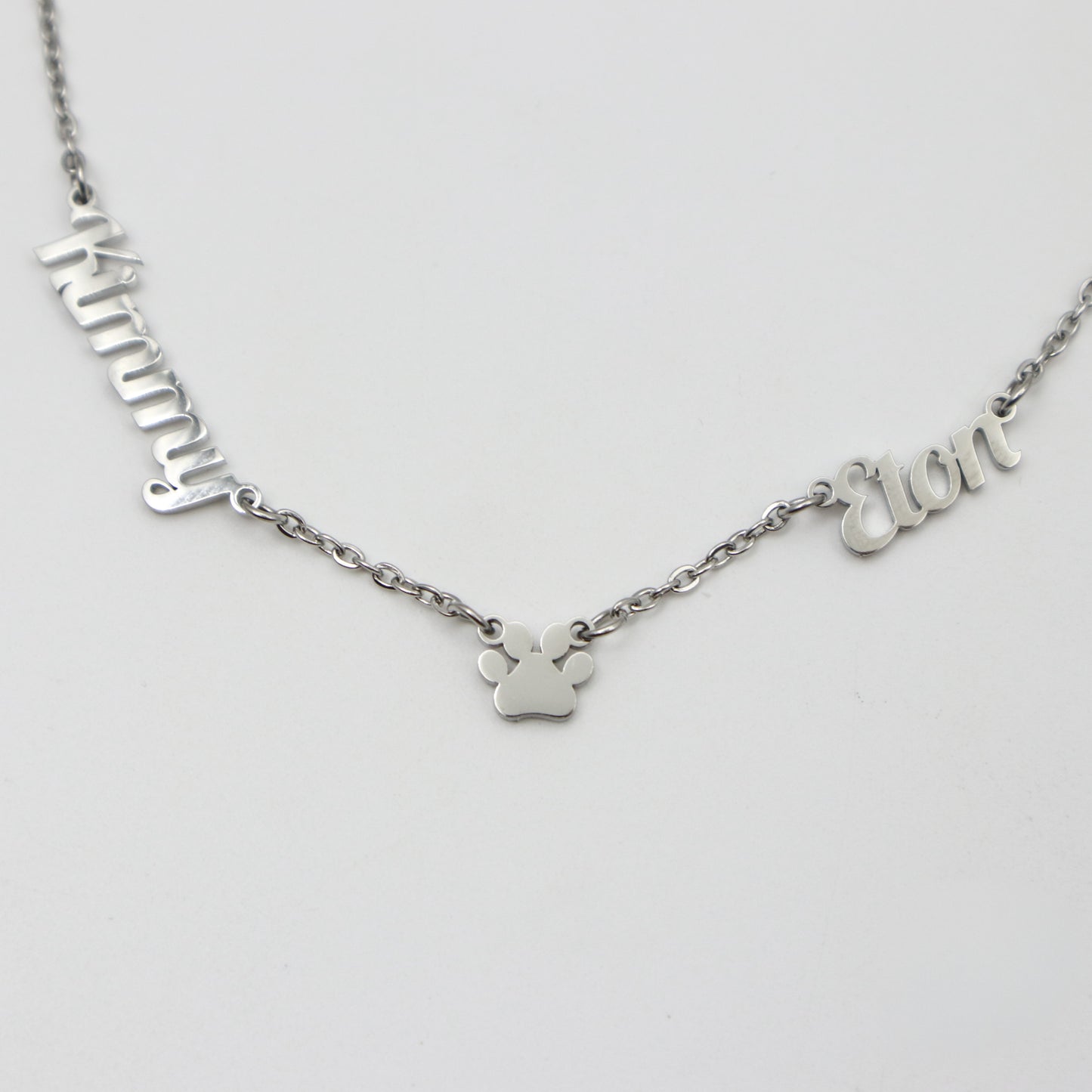 Pawtopia Custom Name Necklace - Two Names
